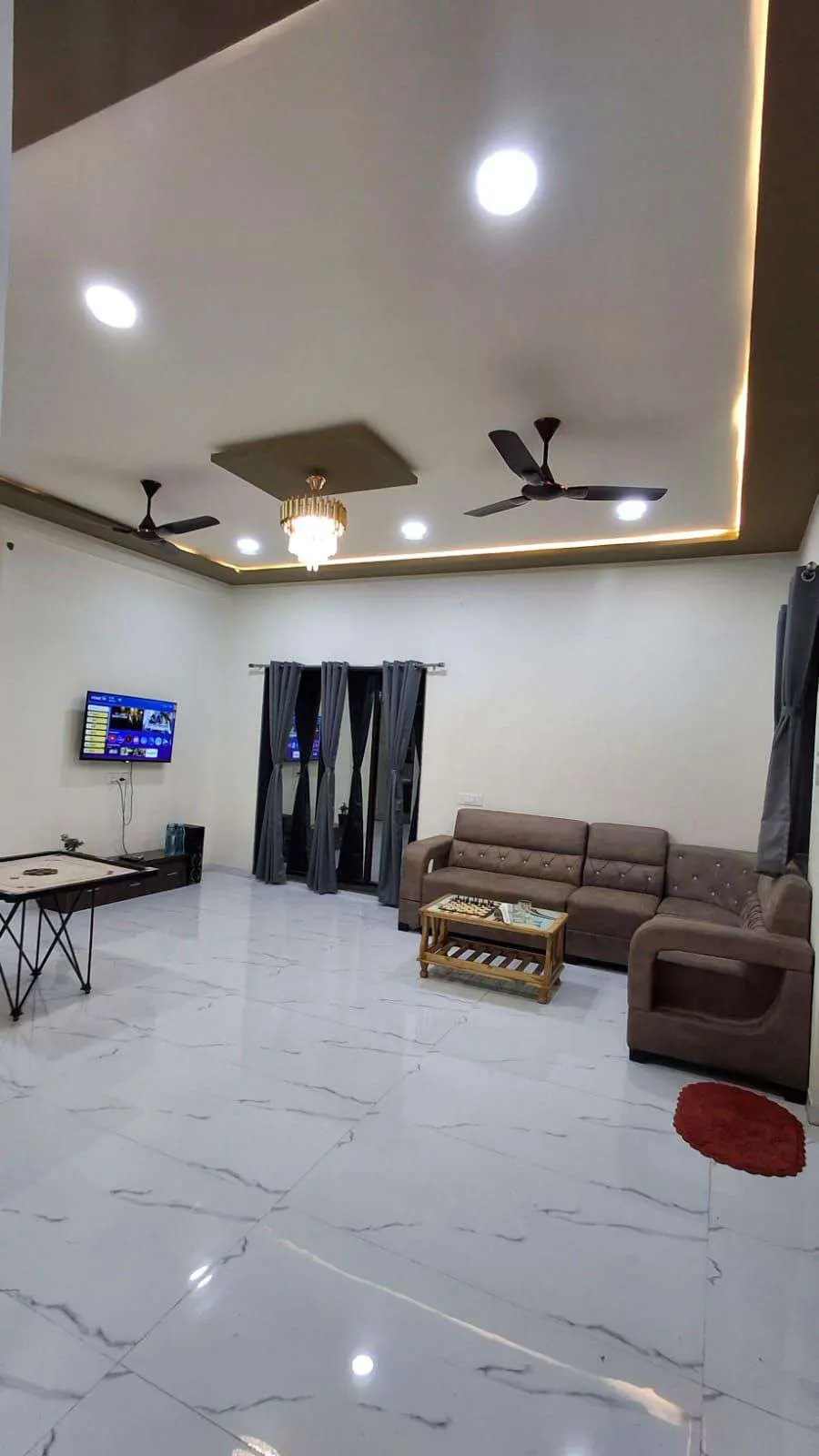Living and lounge area in Shuubh Aavishkar 2BHK Villa, a 2 BHK villa in Lonavala on rent