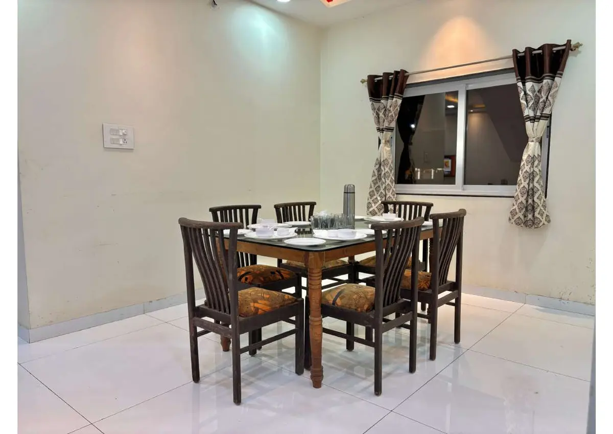 Living and lounge area in Duke's Nose Villa, a 4 BHK villa in Lonavala on rent