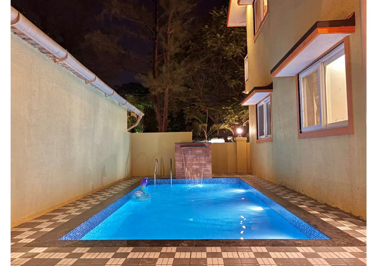 Private swimming pool at Duke's Nose Villa, a 4 BHK villa in Lonavala on rent