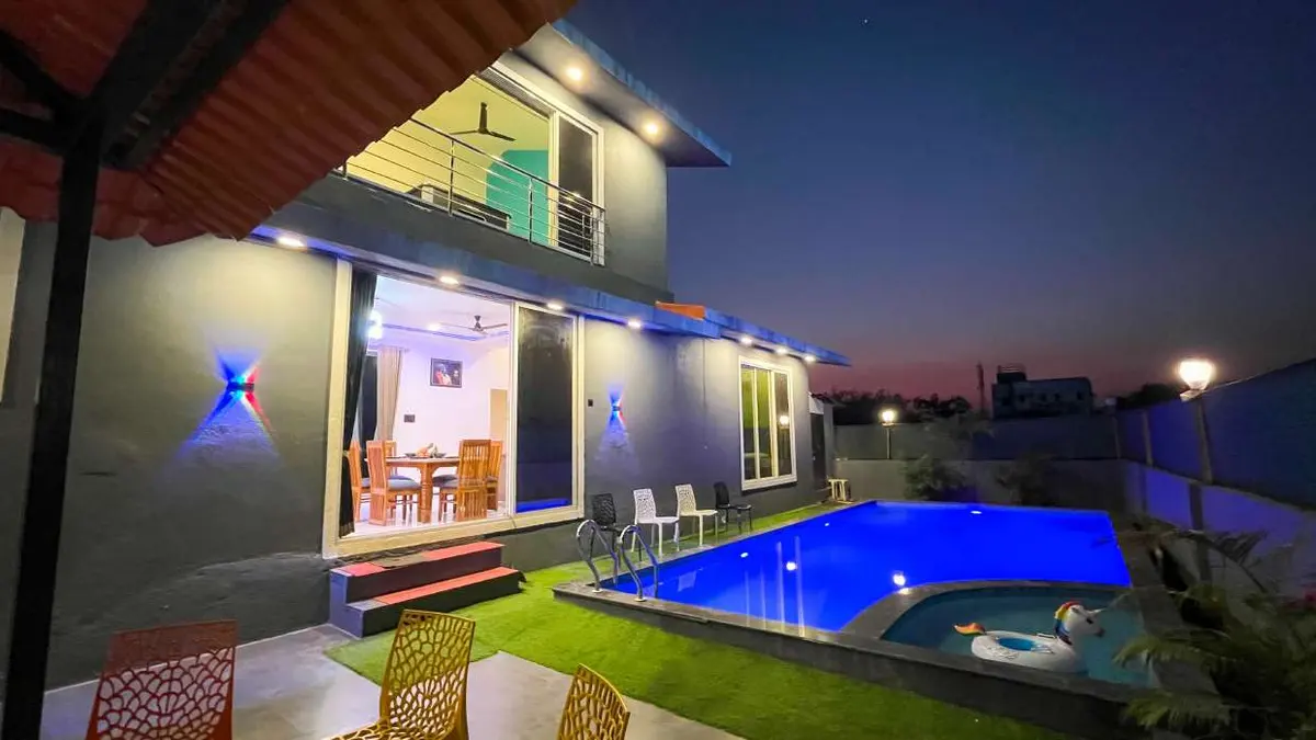 Exterior of Shuubh Hillside 4BHK Villa, a 4 BHK villa in Lonavala on rent
