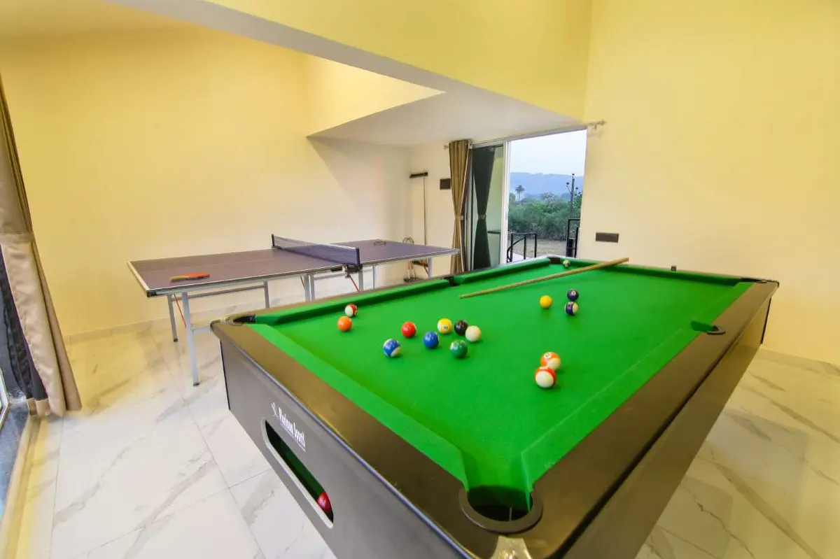 Terrace and outdoor space at Shuubh Hillside 4BHK Villa, a 4 BHK villa in Lonavala on rent