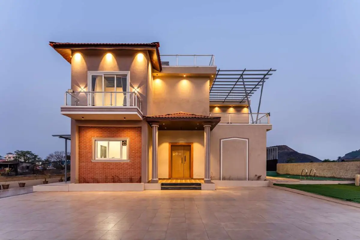 Exterior of Shuubh Kaustubh 5BHK Villa, a 5 BHK villa in Lonavala on rent