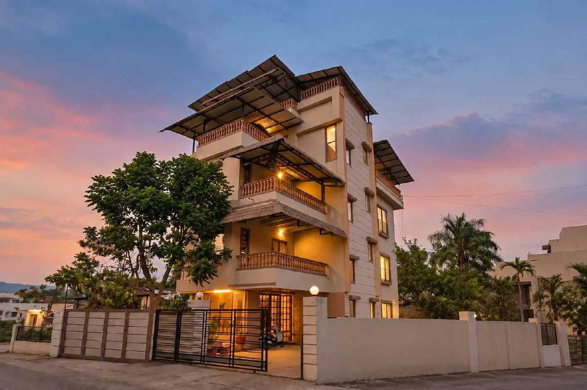 Exterior of Shuubh Mountain Amber 5BHK Villa, a 5 BHK villa in Lonavala on rent