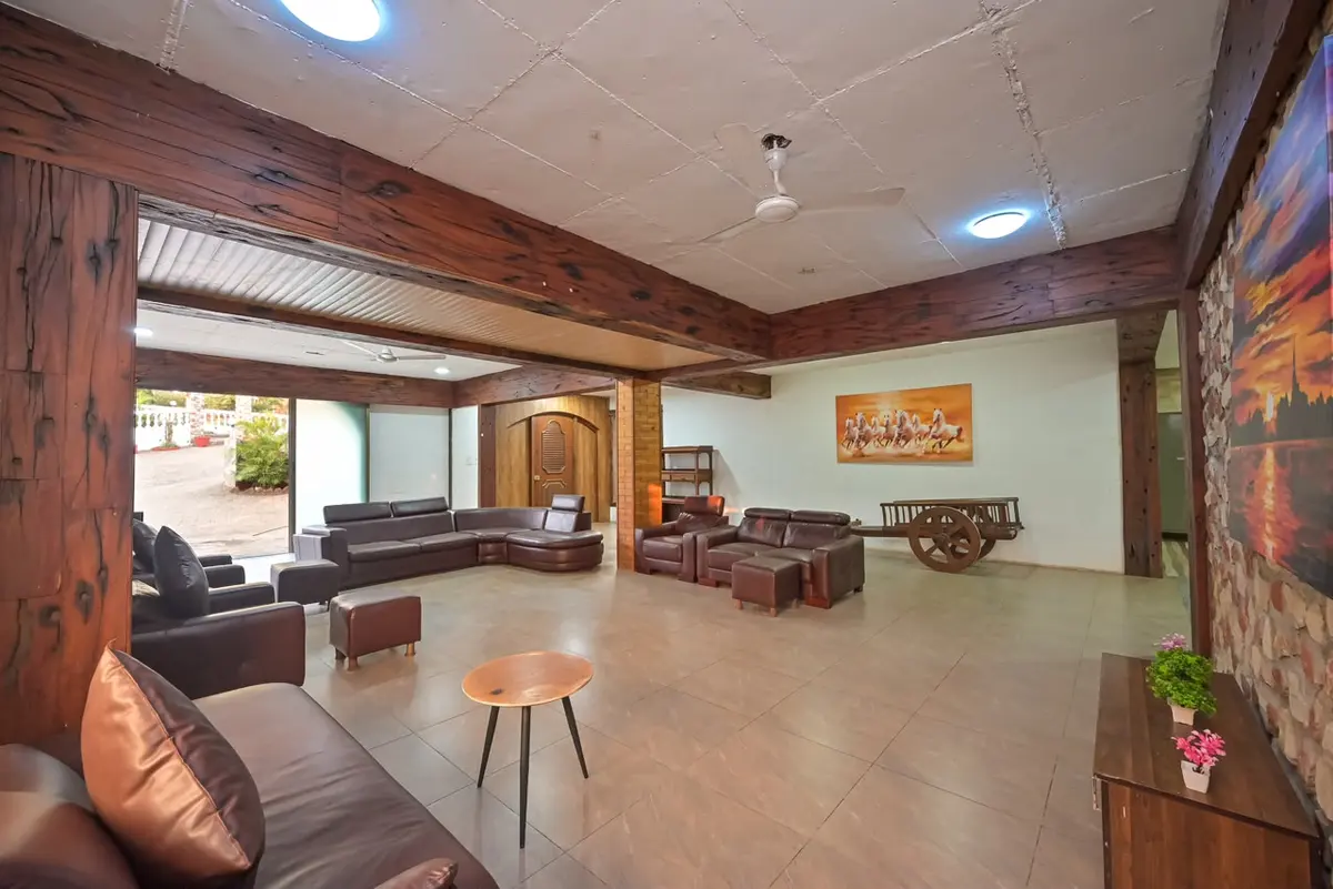 Living and lounge area in Shuubh Mountain Nest 6BHK Villa, a 6 BHK villa in Lonavala on rent