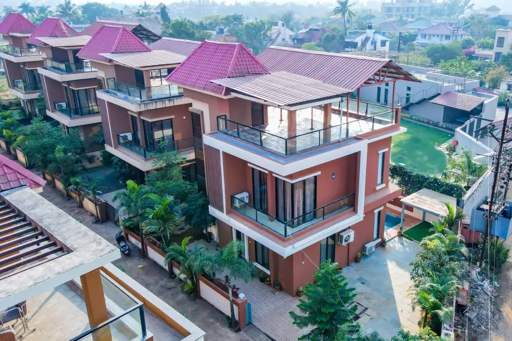 Exterior of Rose Villa, a 4 BHK villa in Lonavala on rent