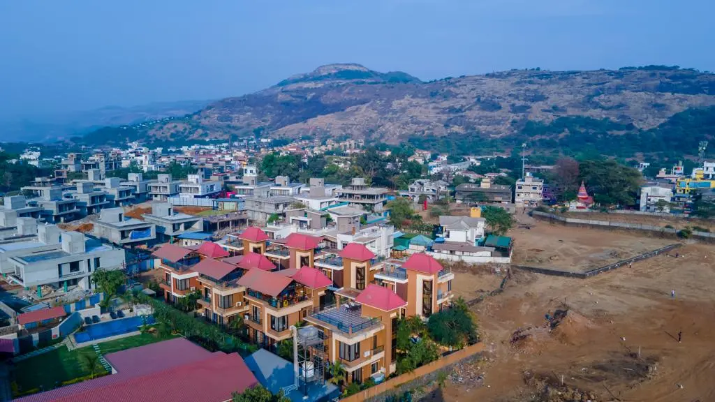 Exterior of Rose Villa, a 4 BHK villa in Lonavala on rent