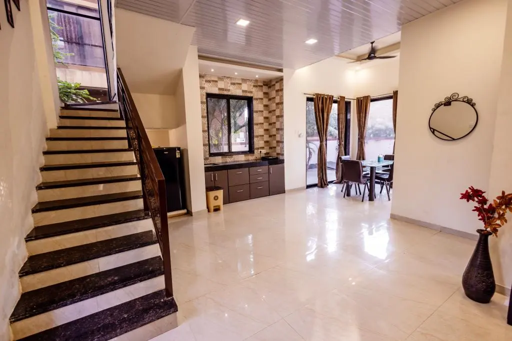Living and lounge area in Rose Villa, a 4 BHK villa in Lonavala on rent