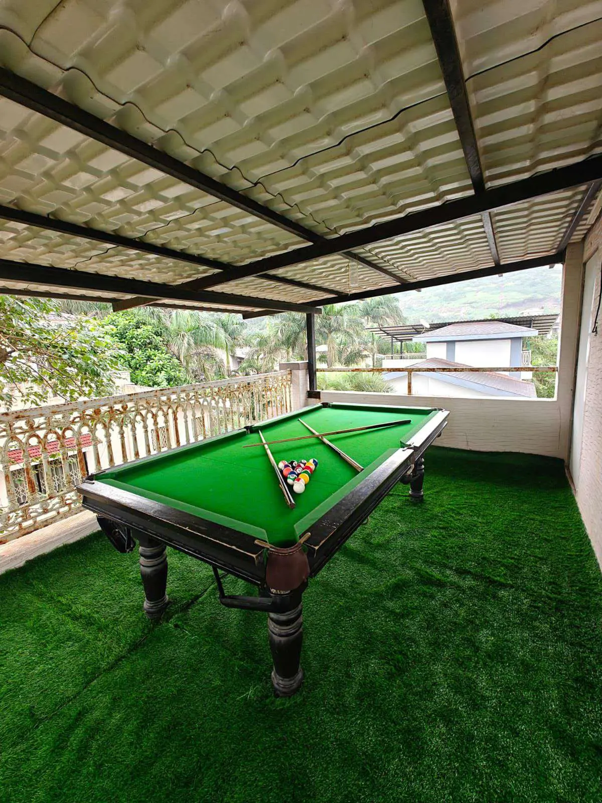 Terrace and outdoor space at Shuubh Staycation 3BHK Villa, a 3 BHK villa in Lonavala on rent
