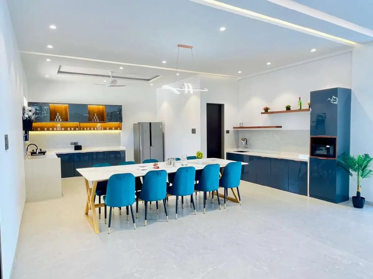Fully equipped kitchen in Vantara Villa, a 4 BHK villa in Lonavala on rent